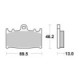 Sbs Brakepads Sintered rear