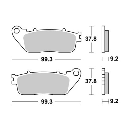 Sbs Brakepads Sintered rear