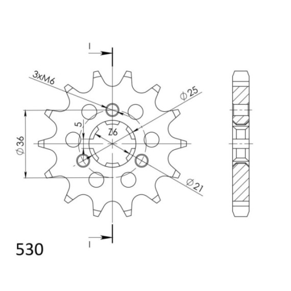Supersprox Front sprocket 424.16