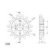 Supersprox Front sprocket 492.15