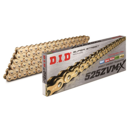 D.I.D 525ZVM-X G&G Chain+Connecting link rivet type (ZJ)