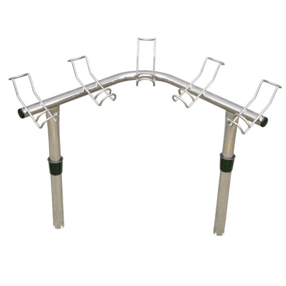 OS ROD HOLDER 5 WAY CORNER RACK STAINLESS STEEL