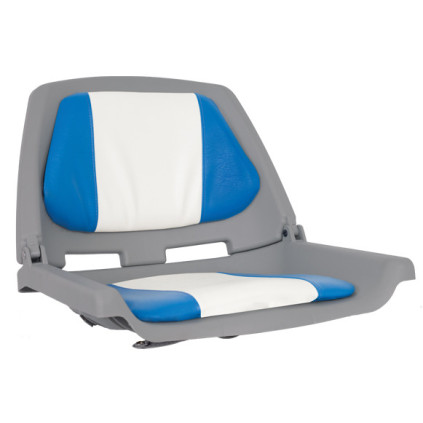 OS FISHERMANS SEAT FOLDING PADDED  BLUE/WHITE