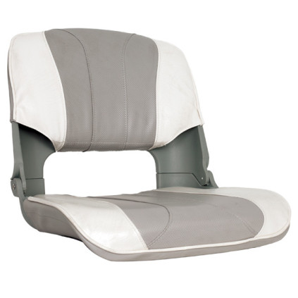 OS SKIPPER SEAT FOLDING UPHOLSTERED 5 PANEL GREY/WHITE