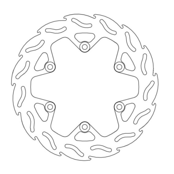 Moto-Master Flame Brakedisc rear Yamaha TDM