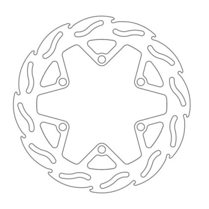 Moto-Master Flame Brakedisc front Kawasaki: KX 85
