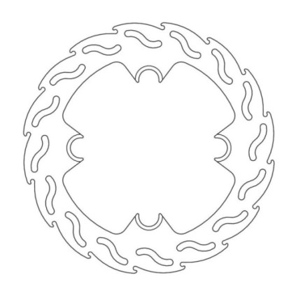 Moto-Master Flame Brakedisc rear Husqvarna