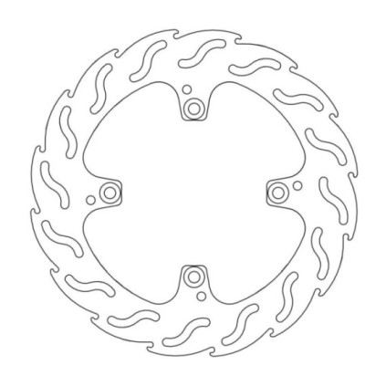 Moto-Master Flame Brakedisc rear Ducati: 848, S2R, S4R, Hypermotard