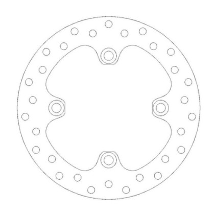 Moto-Master Flame Brakedisc rear Yamaha YFM 700 Grizzly