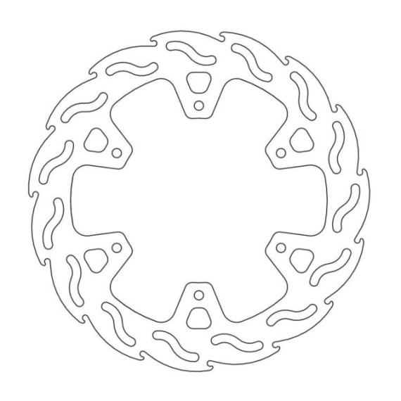 Moto-Master Flame Brakedisc rear Yamaha WR, WRF ,YZF (replaces 110069)