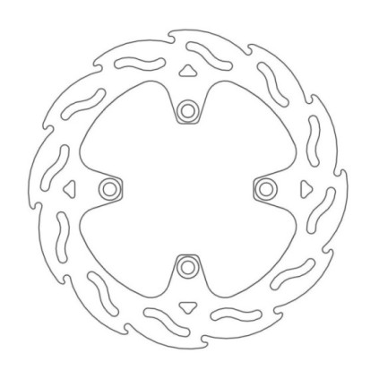 Moto-Master Flame Brakedisc rear Triumph: Thruxton, Sprint, Speed Triple, Tiger