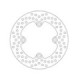 Moto-Master Halo Brakedisc rear Kawasaki: ZX6R/RR/636 Ninja, ER6F/N, Versys, Z75