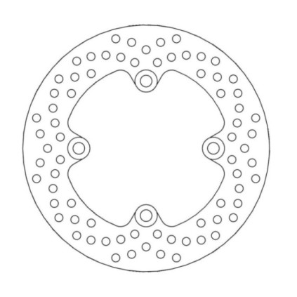 Moto-Master Halo Brakedisc rear Kawasaki: ZX6R/RR/636 Ninja, ER6F/N, Versys, Z75