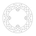 Moto-Master Halo Brakedisc rear Kawasaki: ZX6R/RR/636 Ninja, ER6F/N, Versys, Z75