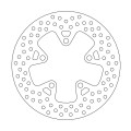 Moto-Master Halo Brakedisc rear Kawasaki: ZX7R/RR Ninja, ZXR750, ZXR750 Ninja/St