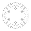 Moto-Master Halo Brakedisc rear Ducati: M600/620/750/800/1000, SS600/750/800, Mo