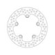 Moto-Master Halo Brakedisc rear Yamaha: YZF R1/R6
