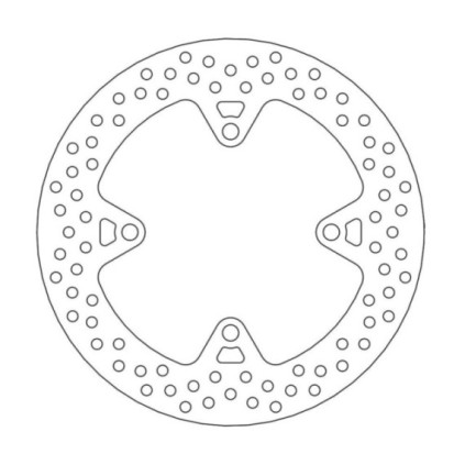 Moto-Master Halo Brakedisc rear Kawasaki: Z750/R/ABS, Z1000SX/ABS, ZZR1400/ABS