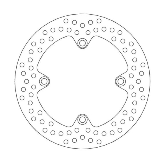 Moto-Master Halo Brakedisc rear Honda: CBF500/ABS, CBF600N/S/ABS, Hornet 600, CB