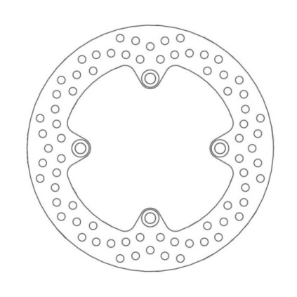 Moto-Master Halo Brakedisc rear Honda: CBF500/ABS, CBF600N/S/ABS, Hornet 600, CB
