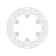 Moto-Master Halo Brakedisc rear Yamaha: SR125, RD350/500LC, XJ600/900 FZ750, FZX
