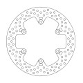 Moto-Master Halo Brakedisc rear Yamaha: SR125, RD350/500LC, XJ600/900 FZ750, FZX