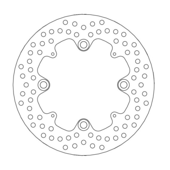 Moto-Master Halo Brakedisc rear Honda: CBR600RR ABS