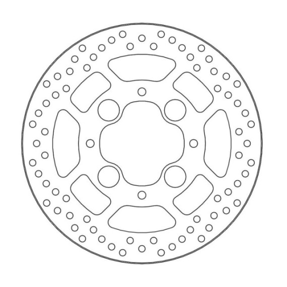 Moto-Master Halo Brakedisc rear Honda: CB1000R/ABS, VFR800/ABS
