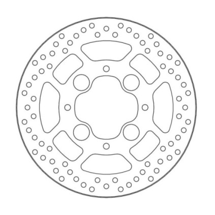 Moto-Master Halo Brakedisc rear Honda: CB1000R/ABS, VFR800/ABS