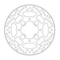 Moto-Master Halo Brakedisc rear Honda: CB1000R/ABS, VFR800/ABS