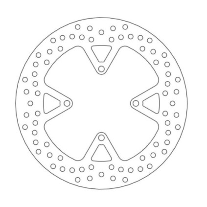 Moto-Master Halo Brakedisc rear Suzuki: GS400F/Bandit, GS500E, GSX600F/FM, GSX75