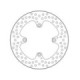 Moto-Master Halo Brakedisc rear Ducati (ABS): 848, S4R, Monster S2R, Hypermotard