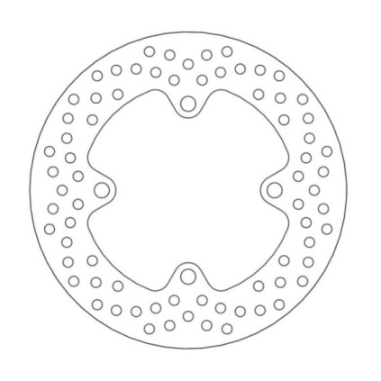 Moto-Master Halo Brakedisc rear Kawasaki: ZX6R Ninja ABS, ZX6R 636 Ninja ABS, ZX