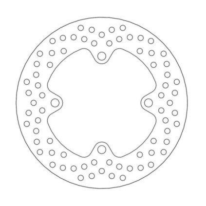 Moto-Master Halo Brakedisc rear Kawasaki: ZX6R Ninja ABS, ZX6R 636 Ninja ABS, ZX