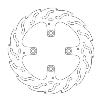 Moto-Master Flame Brakedisc rear Paningale 1199, S, Tricolore