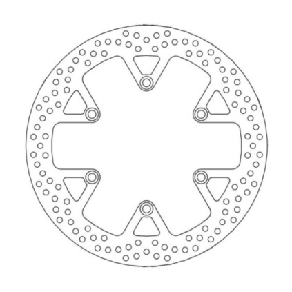 Moto-Master Halo Brakedisc front Honda: V-Twin 250 Magna, NT650, VF750, VT1100, 