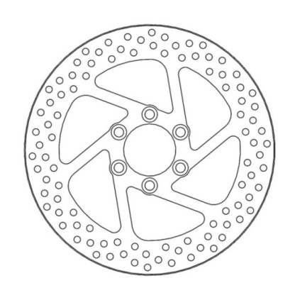 Moto-Master Halo Brakedisc rear Suzuki: VS1400 Intruder GL/GLP,VI1500 Intruder L