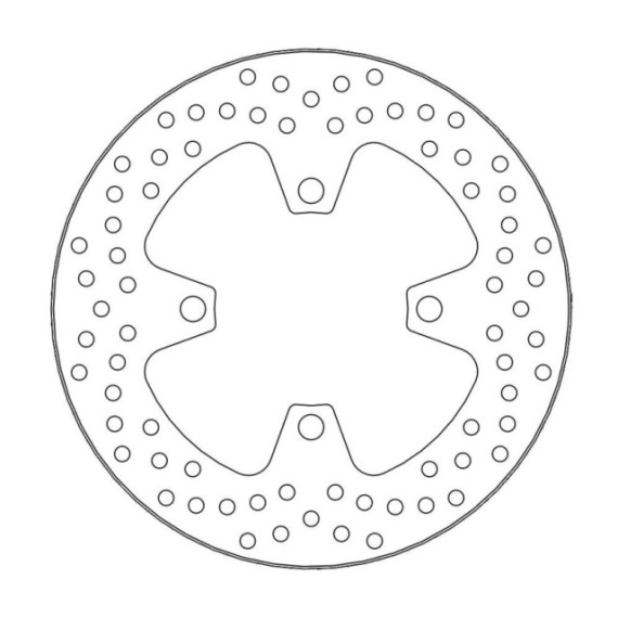 Moto-Master Halo Brakedisc rear Triumph: Daytona 675 ABS