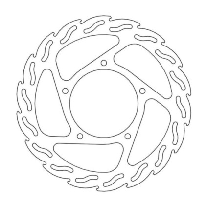 Moto-Master Flame Brakedisc front left Peugeot