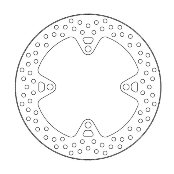 Moto-Master Halo Brakedisc rear Kawasaki: Z750/R/ABS, Z1000SX/ABS, ZZR1400/ABS (