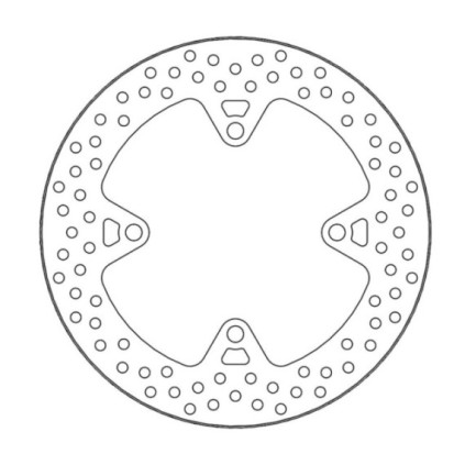 Moto-Master Halo Brakedisc rear Kawasaki: Z750/R/ABS, Z1000SX/ABS, ZZR1400/ABS (