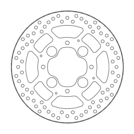 Moto-Master Halo Brakedisc rear Honda: CB1000R/ABS, VFR800/ABS (5,9mm disc)