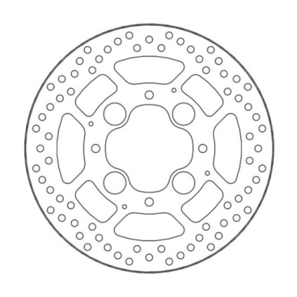 Moto-Master Halo Brakedisc rear Honda: CB1000R/ABS, VFR800/ABS (5,9mm disc)