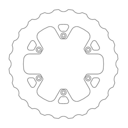 Moto-Master Nitro Brakedisc rear Beta: mud