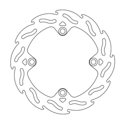 Moto-Master Flame Brakedisc rear Sherco: Factory 4.4mm