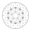 Moto-Master Harley Kingman Brakedisc kelluva Ø292 teräs keskiö (8,7mm holes)