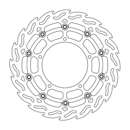 Moto-Master Flame Brakedisc front left Yamaha: YZF R1