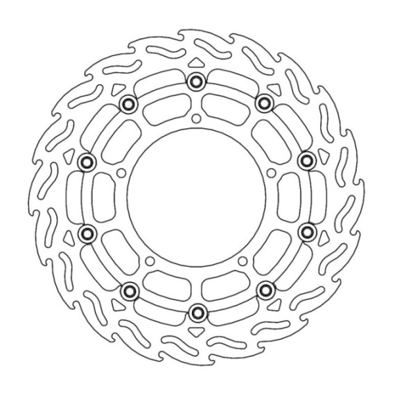 Moto-Master Flame Brakedisc front right Yamaha: YZF R1