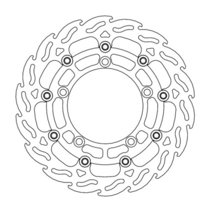 Moto-Master Flame Brakedisc front left Suzuki: GSF 650, SV 650 ABS