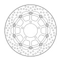 Moto-Master Halo Brakedisc front Kawasaki: ZX-6R/RR Ninja, ZX-10R Ninja, ER-6F, 